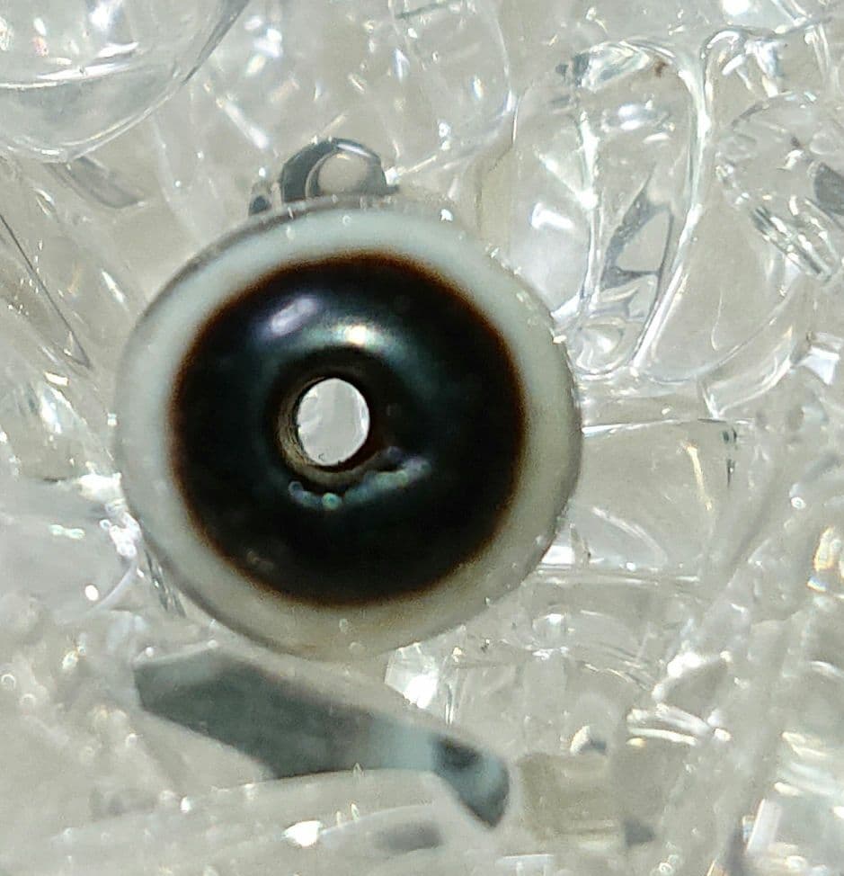 チベットビーズ老天珠 天然石 品名:虎牙三眼天珠