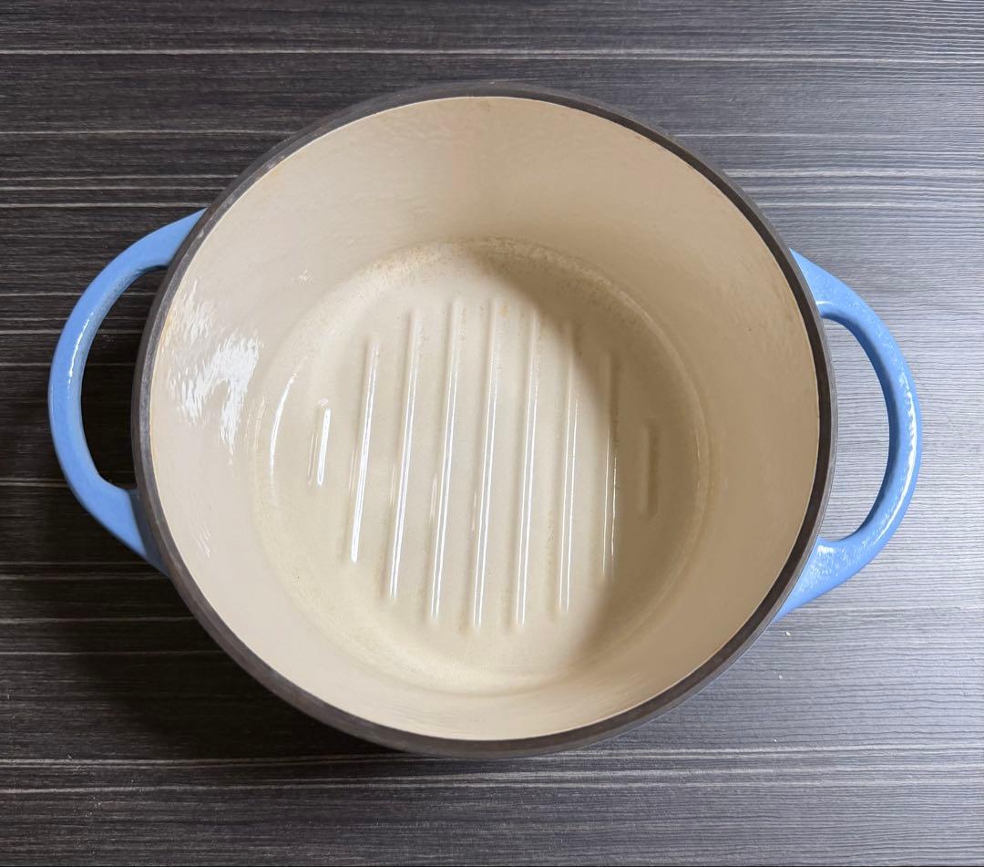 バーミキュラ　BERMICULAR オーブンポットラウンド　18センチ　ブルー