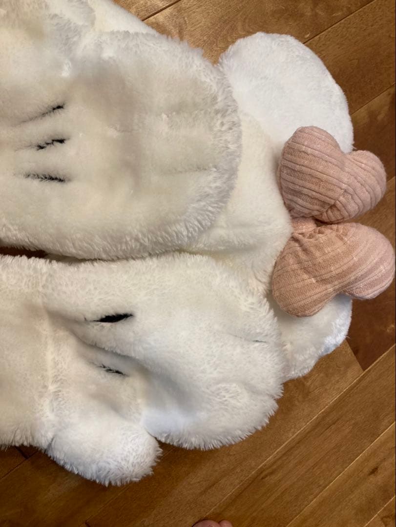 ディズニーミニー ファンキャップ ピンク 白 マフラーキャップ