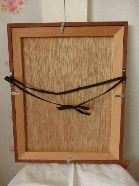 アンティーク　クロスステッチの額