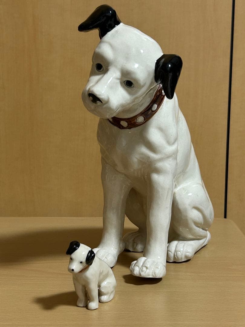 Victor ビクター　ニッパー犬　置物　陶器　6個セット