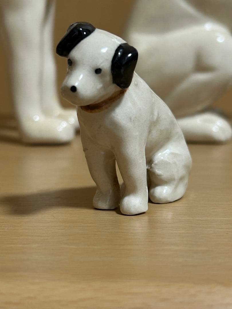 Victor ビクター　ニッパー犬　置物　陶器　6個セット
