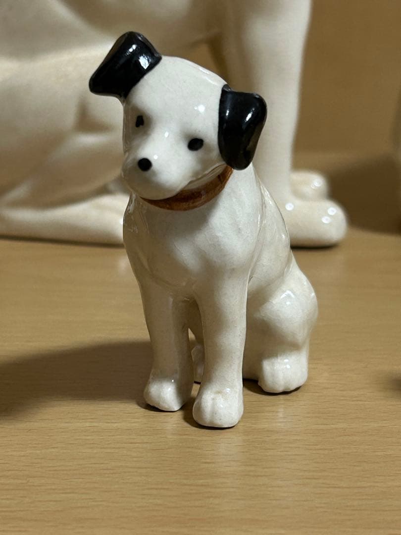 Victor ビクター　ニッパー犬　置物　陶器　6個セット