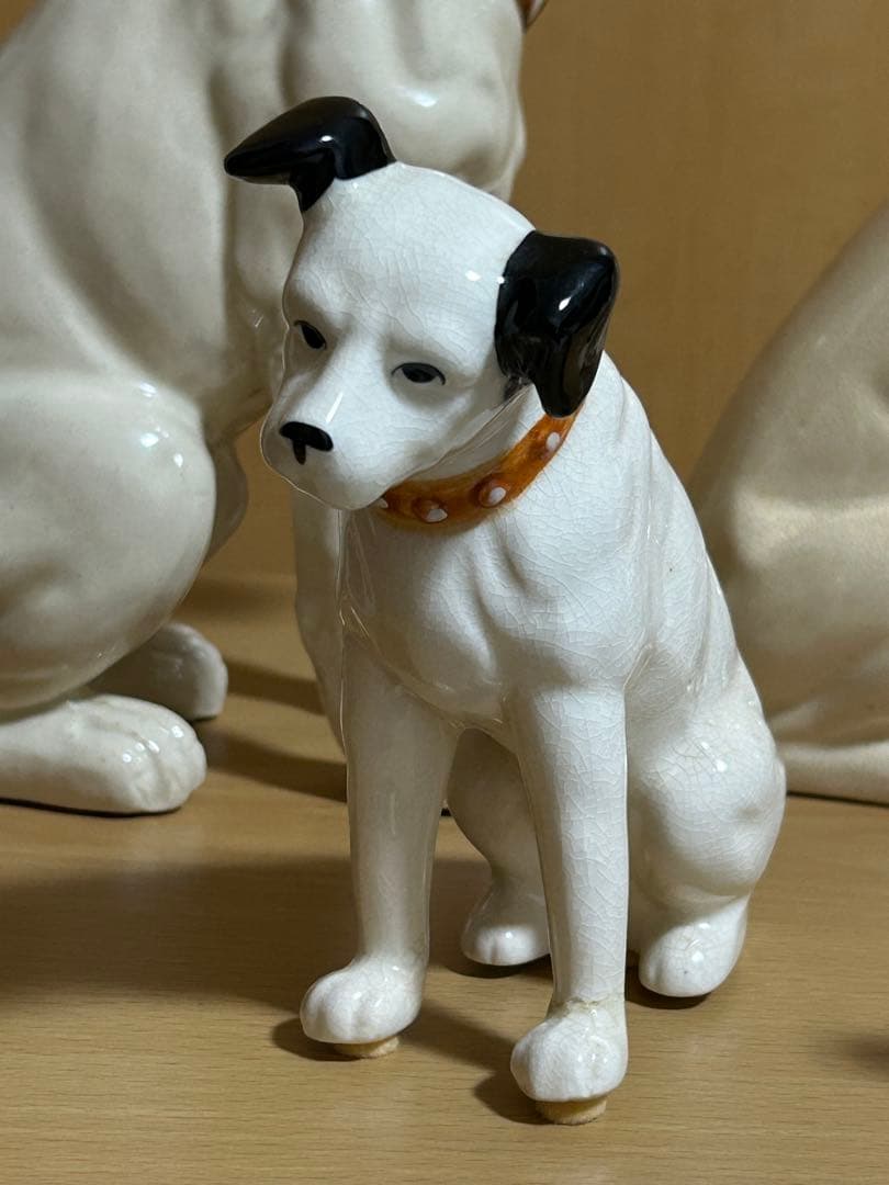Victor ビクター　ニッパー犬　置物　陶器　6個セット