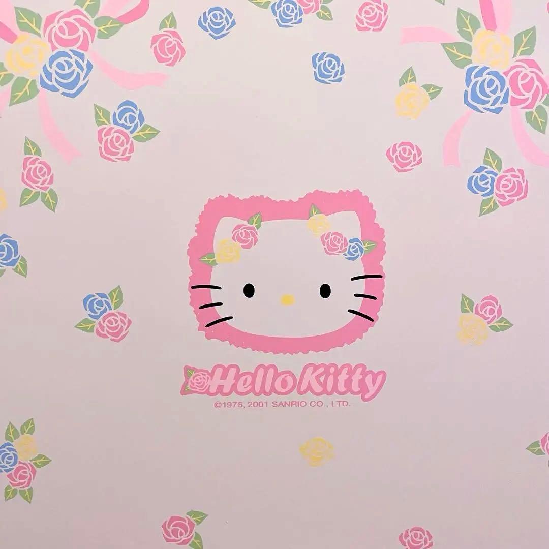 【希少】ハローキティ ミニバラ 木製 マルチチェスト 家具 01年製 平成レトロ