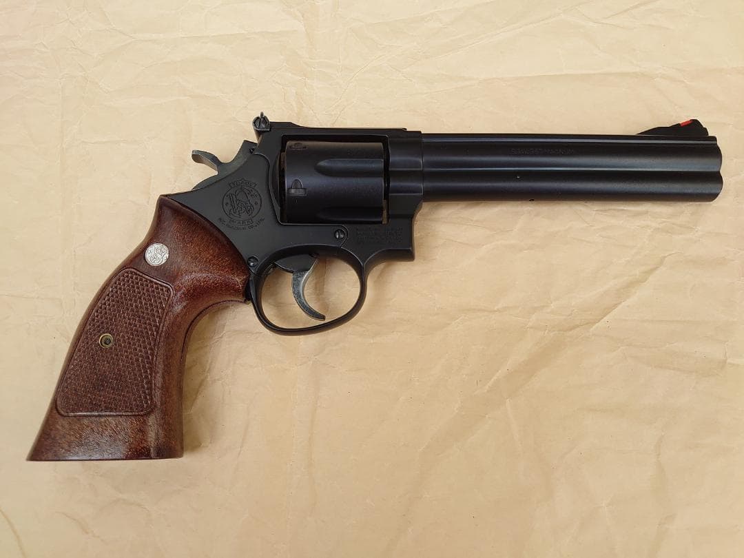 マルシン　S&W M586 6インチ　HW　モデルガン（組み立て・加工品）