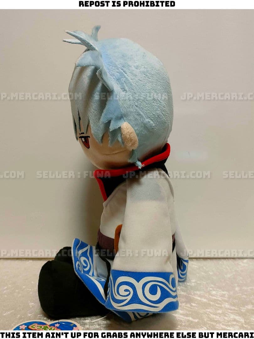 【未使用】銀魂 坂田銀時 くったりクッションS ぬいぐるみ