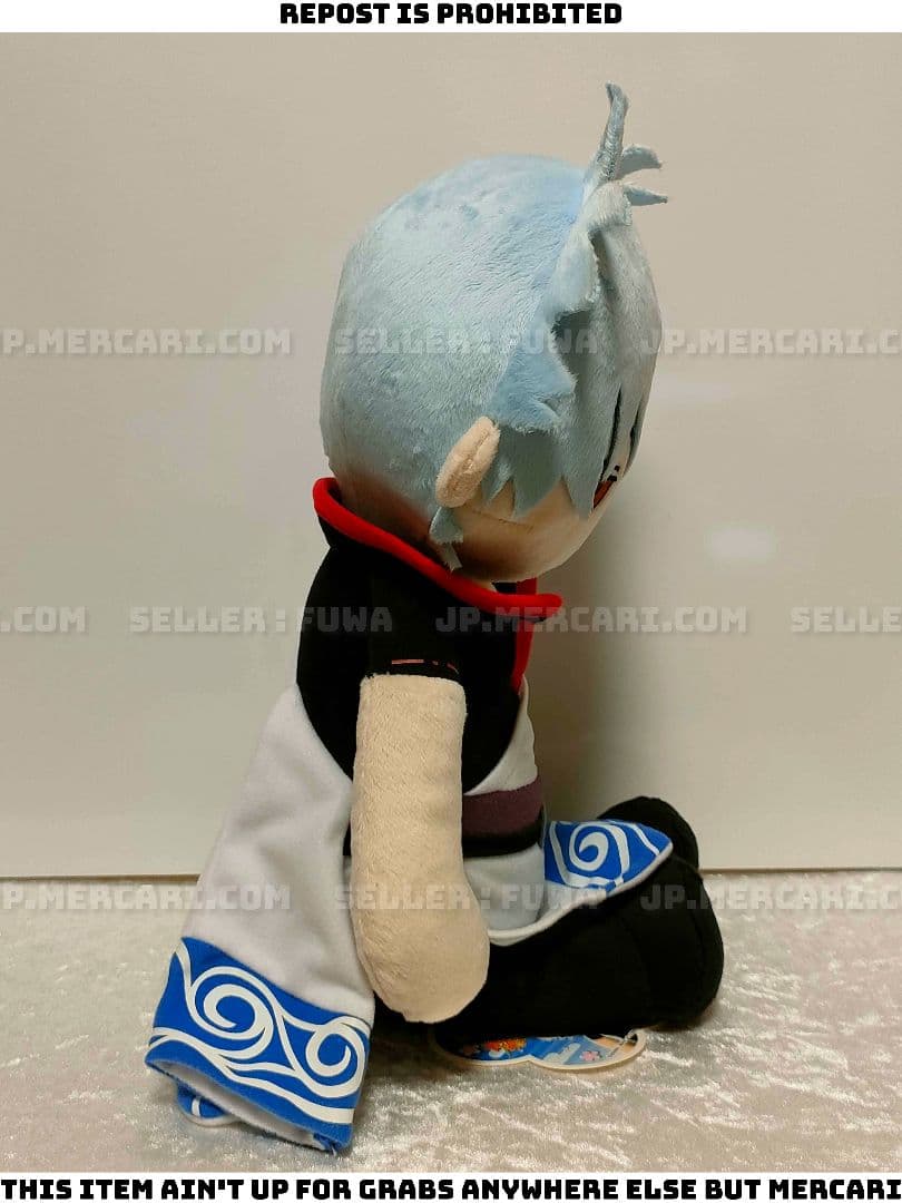 【未使用】銀魂 坂田銀時 くったりクッションS ぬいぐるみ