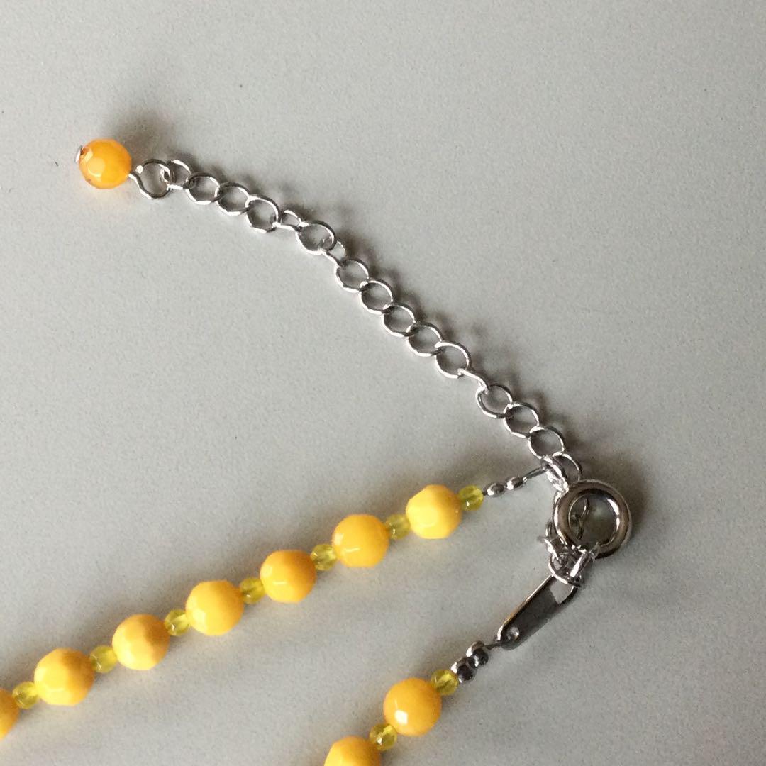 虫入り琥珀ペンダントネックレス