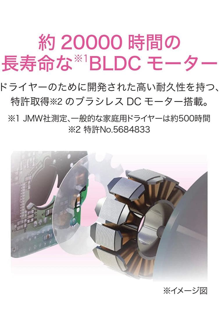 新品未使用　モノクローム　ヘアドライヤー　白