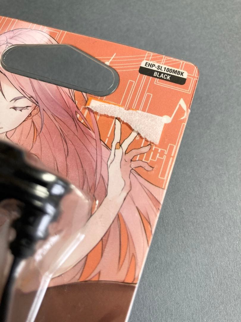 【未開封】士郎正宗デザインELECOM EHP-SL100MBK 有線イヤホン