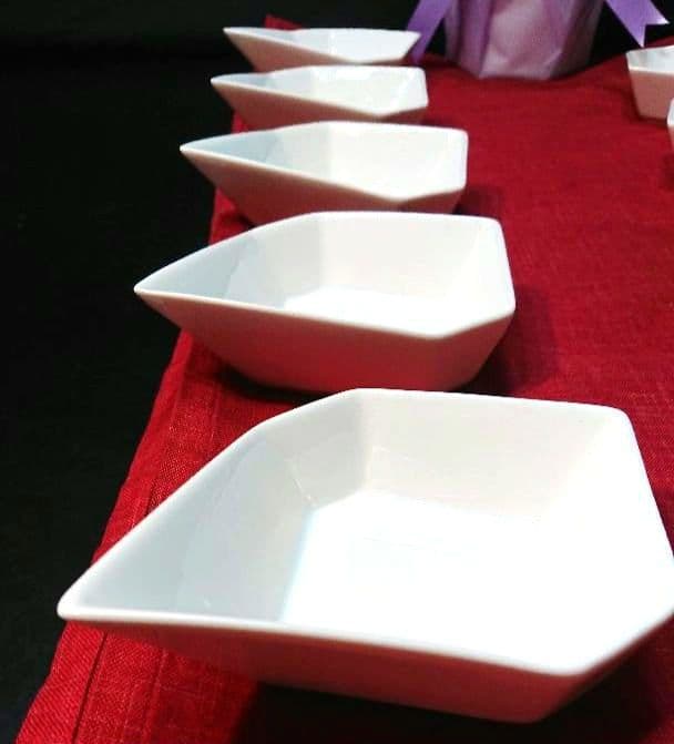 ♥大特価・限定⬛楽しめる組み合わせ⬛パーティ演出ホワイト六角白中6皿