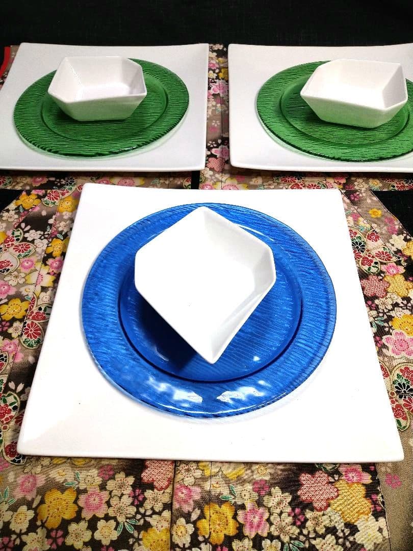 ♥大特価・限定⬛楽しめる組み合わせ⬛パーティ演出ホワイト六角白中6皿