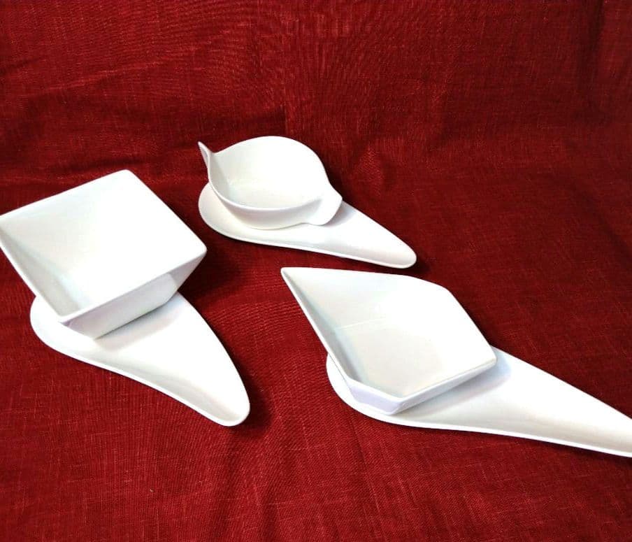 ♥大特価・限定⬛楽しめる組み合わせ⬛パーティ演出ホワイト六角白中6皿