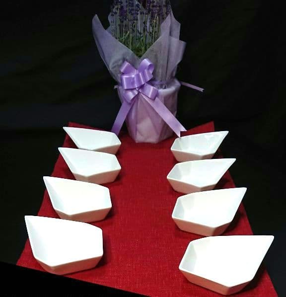 ♥大特価・限定⬛楽しめる組み合わせ⬛パーティ演出ホワイト六角白中6皿