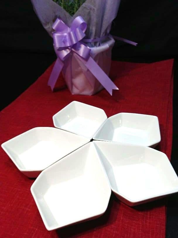 ♥大特価・限定⬛楽しめる組み合わせ⬛パーティ演出ホワイト六角白中6皿