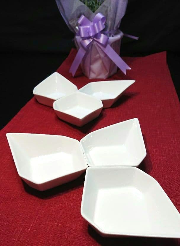 ♥大特価・限定⬛楽しめる組み合わせ⬛パーティ演出ホワイト六角白中6皿