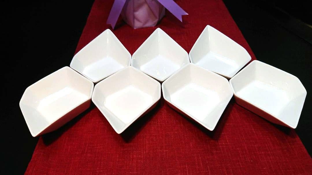 ♥大特価・限定⬛楽しめる組み合わせ⬛パーティ演出ホワイト六角白中6皿