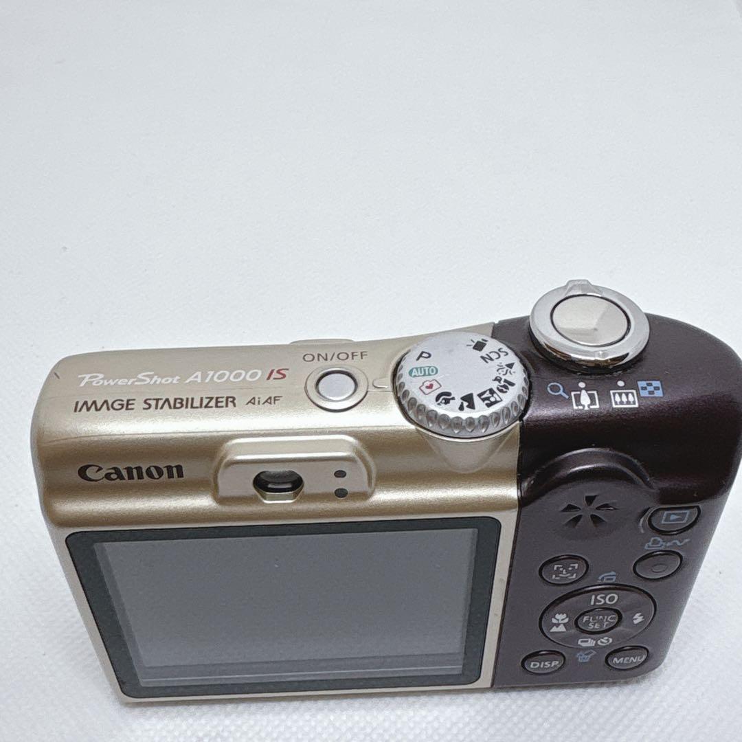 【美品】 Canon PowerShot A1000 IS ブラウン 単3駆動