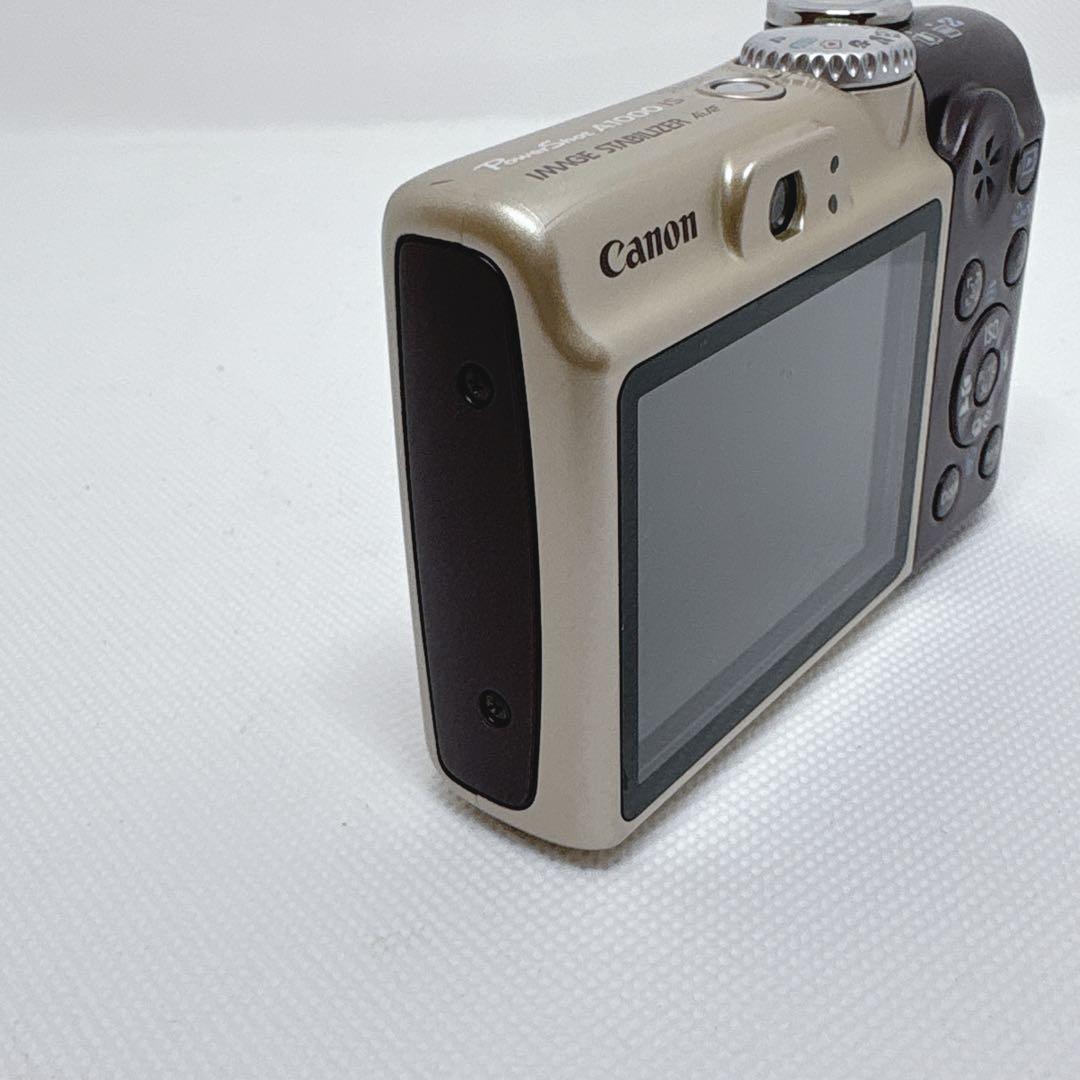 【美品】 Canon PowerShot A1000 IS ブラウン 単3駆動