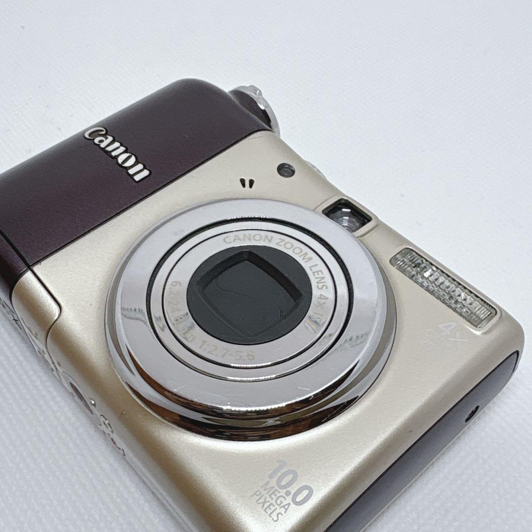【美品】 Canon PowerShot A1000 IS ブラウン 単3駆動