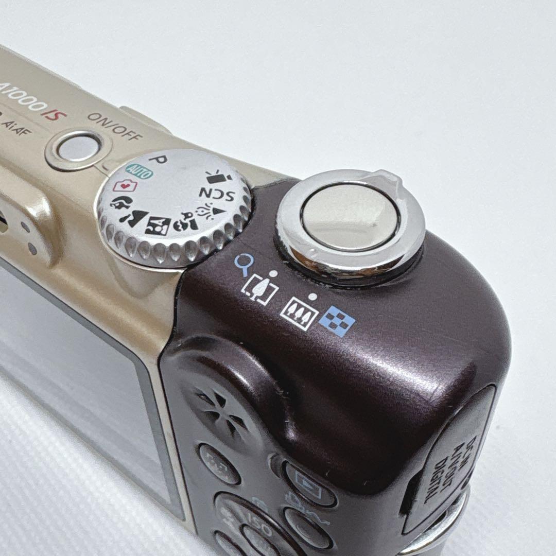 【美品】 Canon PowerShot A1000 IS ブラウン 単3駆動