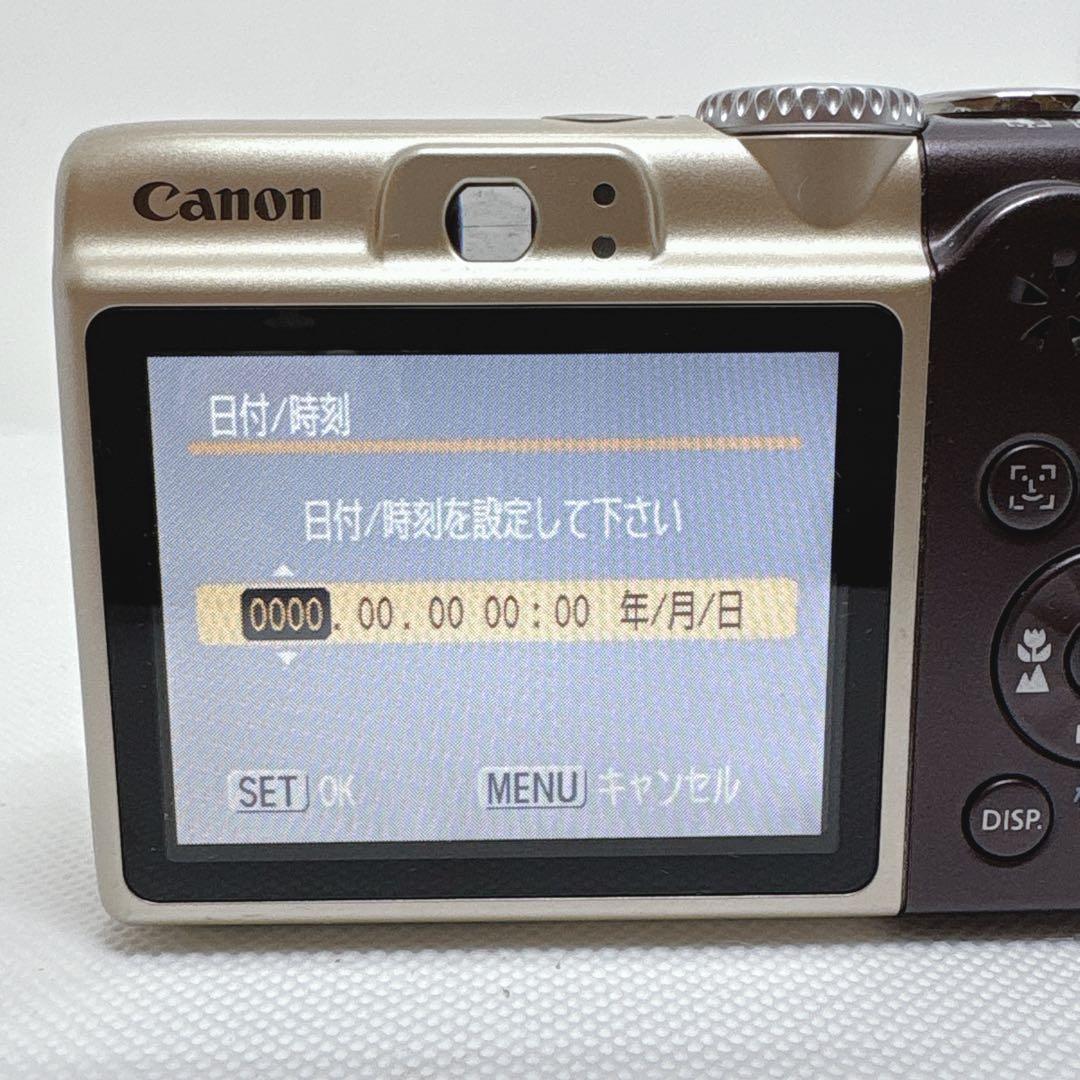【美品】 Canon PowerShot A1000 IS ブラウン 単3駆動