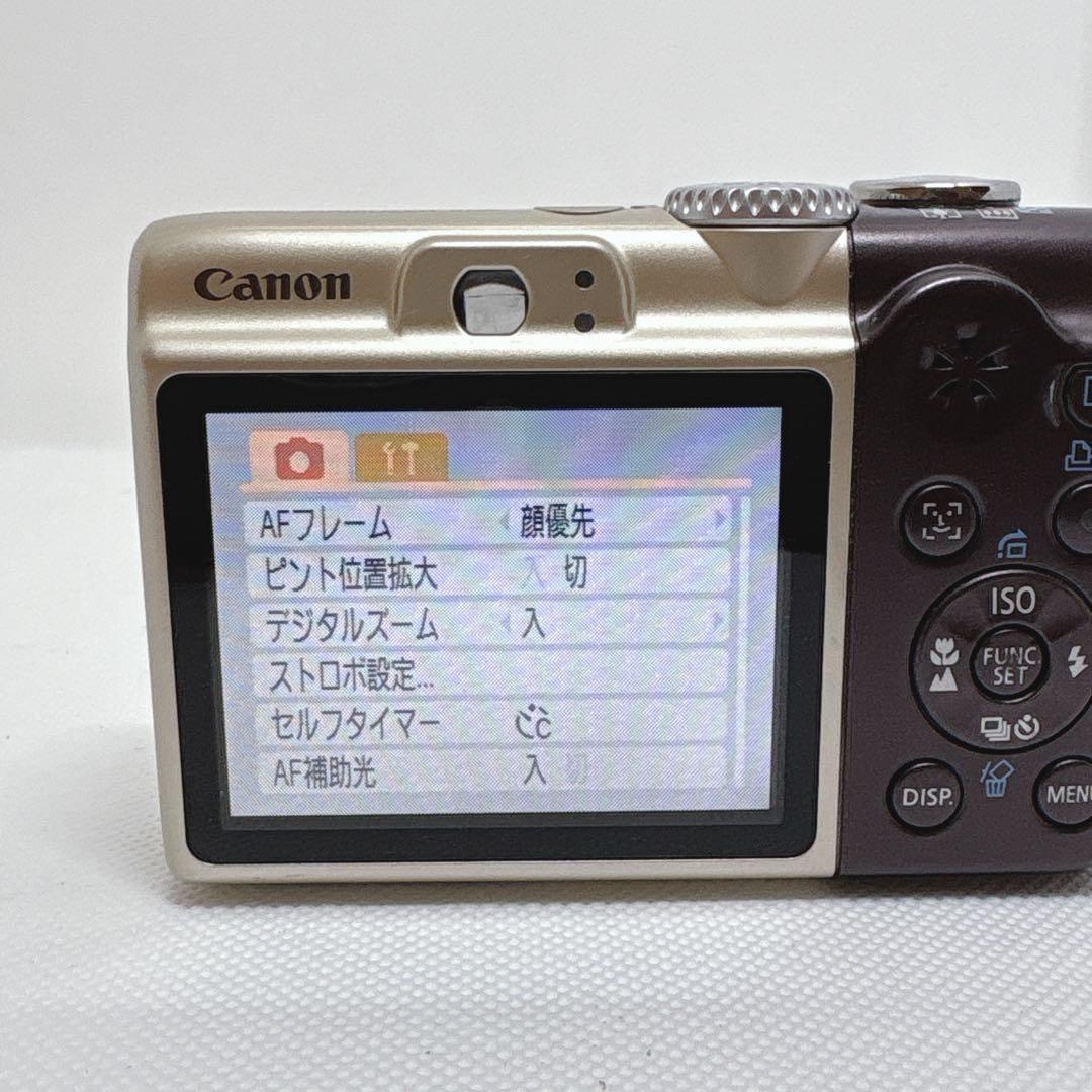 【美品】 Canon PowerShot A1000 IS ブラウン 単3駆動