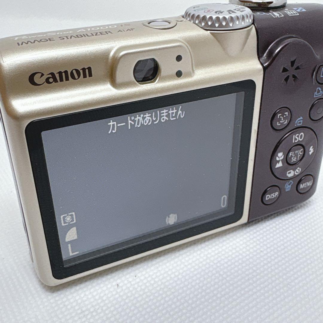 【美品】 Canon PowerShot A1000 IS ブラウン 単3駆動