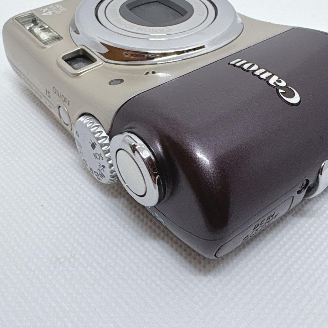 【美品】 Canon PowerShot A1000 IS ブラウン 単3駆動