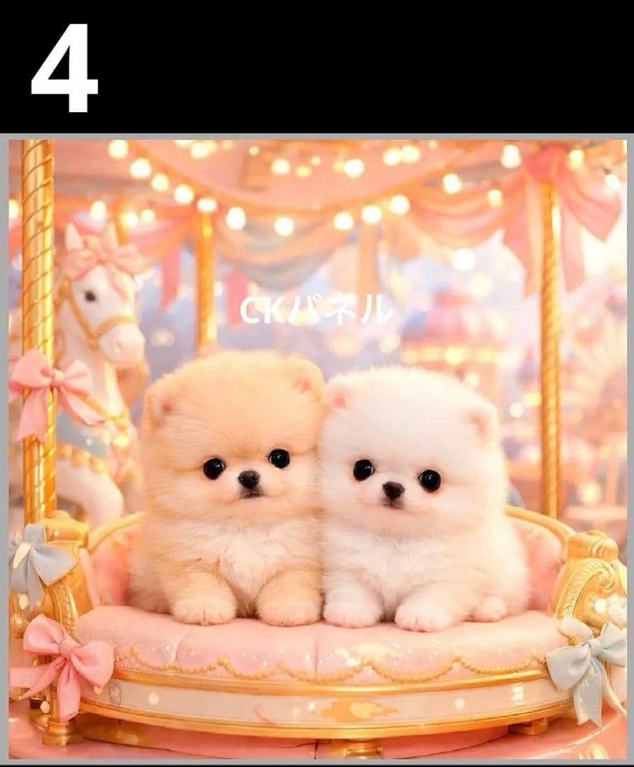 オーダーページ　ハンカチ　428 ポメラニアン柄　ハンドメイド1/25