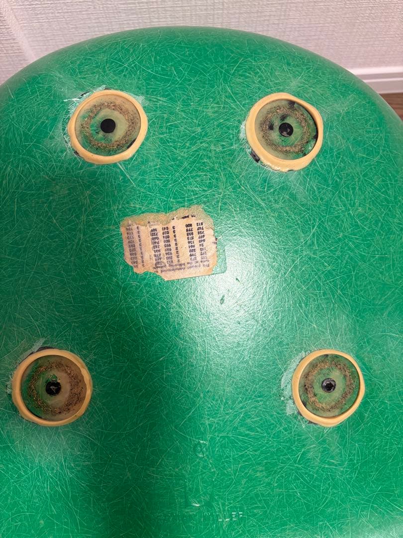 【貴重】モダニカ イームズ サイドシェルチェア　ケリーグリーン