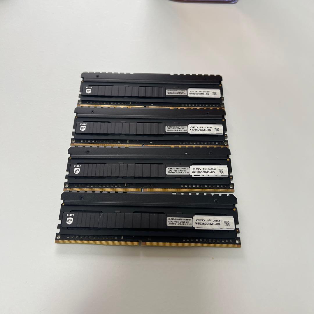 Ballistix Elite 32GB （8G*4）DDR4-3600 メモリ