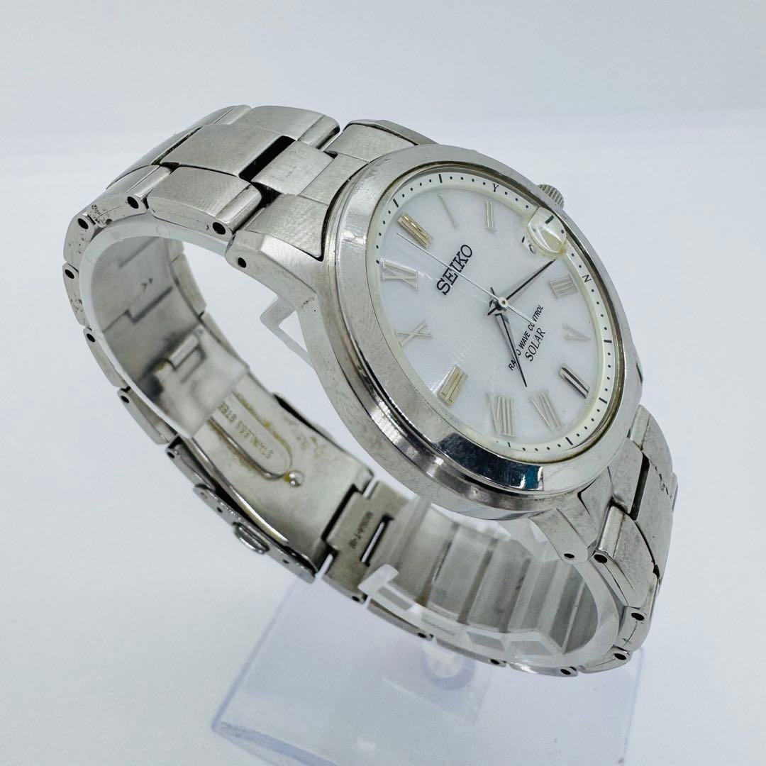 ✨SEIKO✨セイコー✨7B52-0AG0✨デイト✨ホワイト文字盤✨腕時計✨