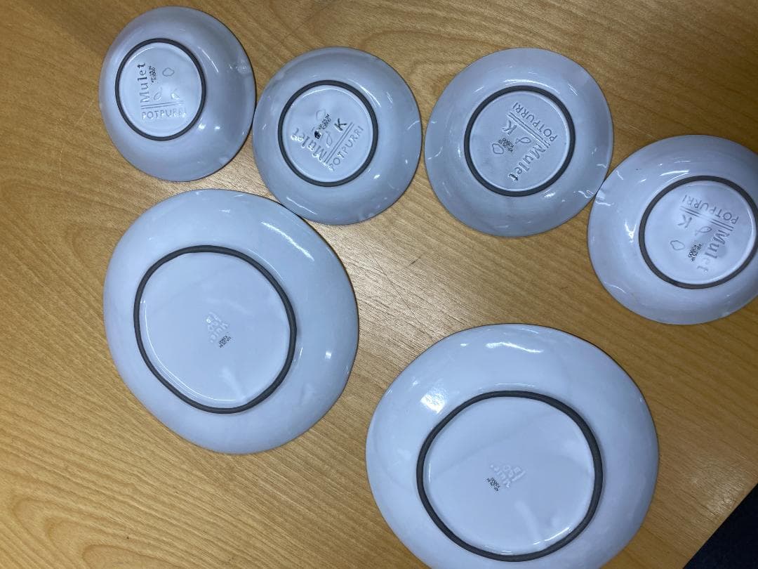 POTPURRI ホワイト 陶器製 食器セット 6枚