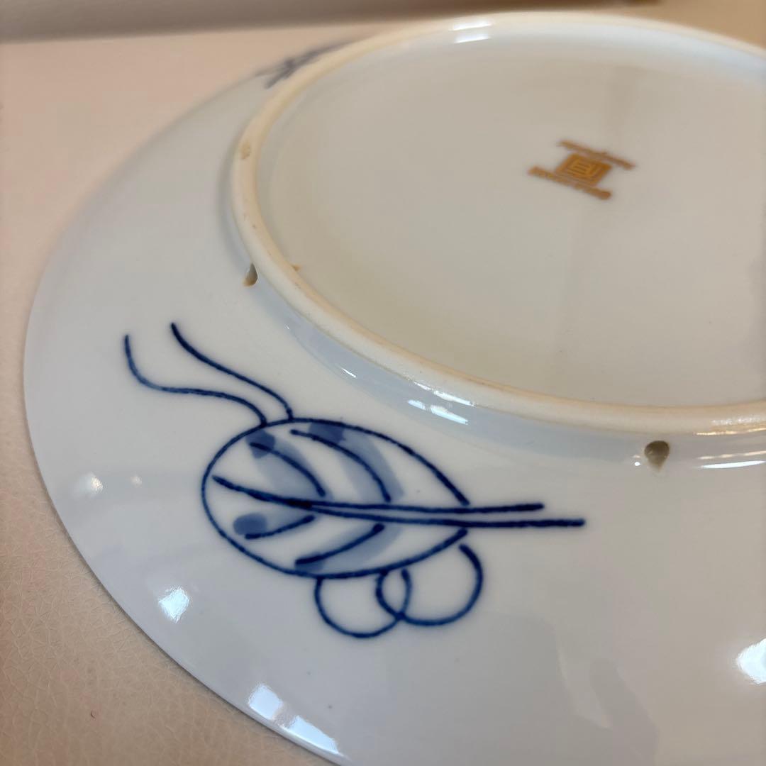 未使用　GOLD IMARI (弥左衛門) 中皿　壁掛け飾り皿　21.5cm