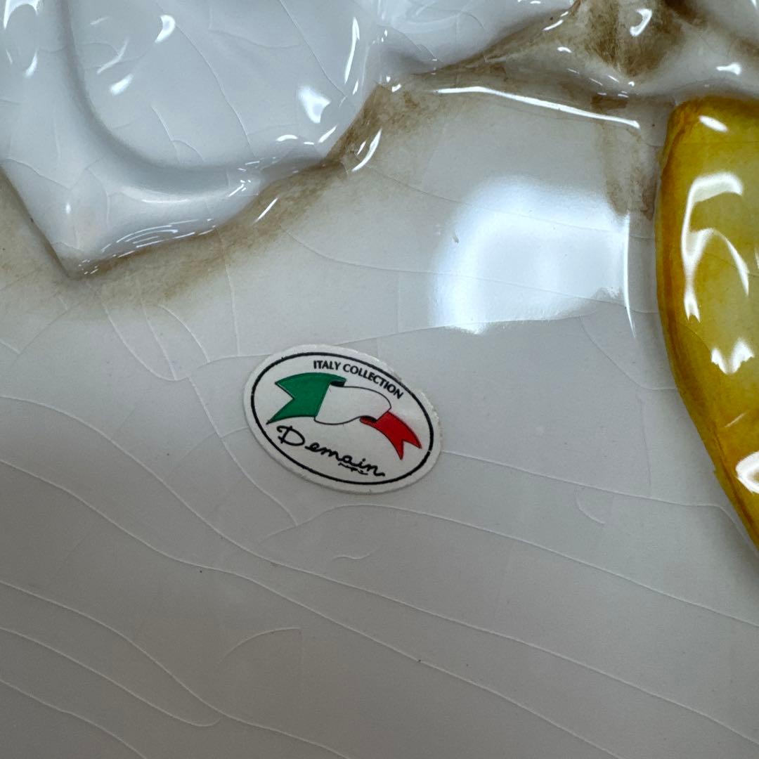 ☆イタリア製 Demain 花装飾皿