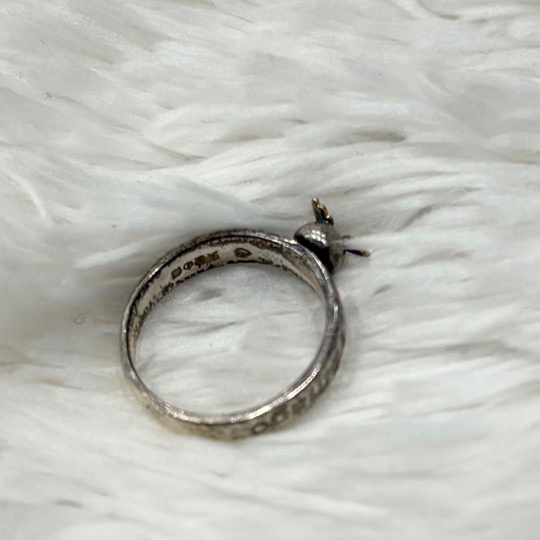 天使の卵 リング SILVER925×K18 コンビ 天使 羽 ゴールド