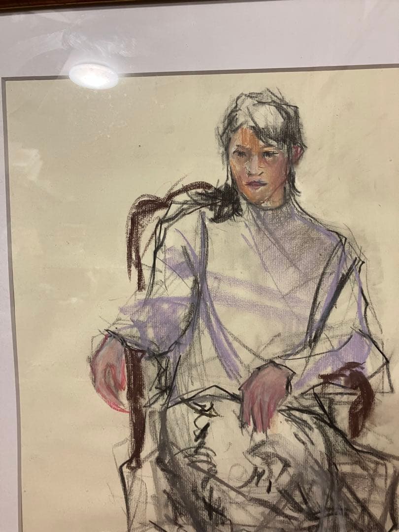 パステル画、パステルスケッチ、自筆画