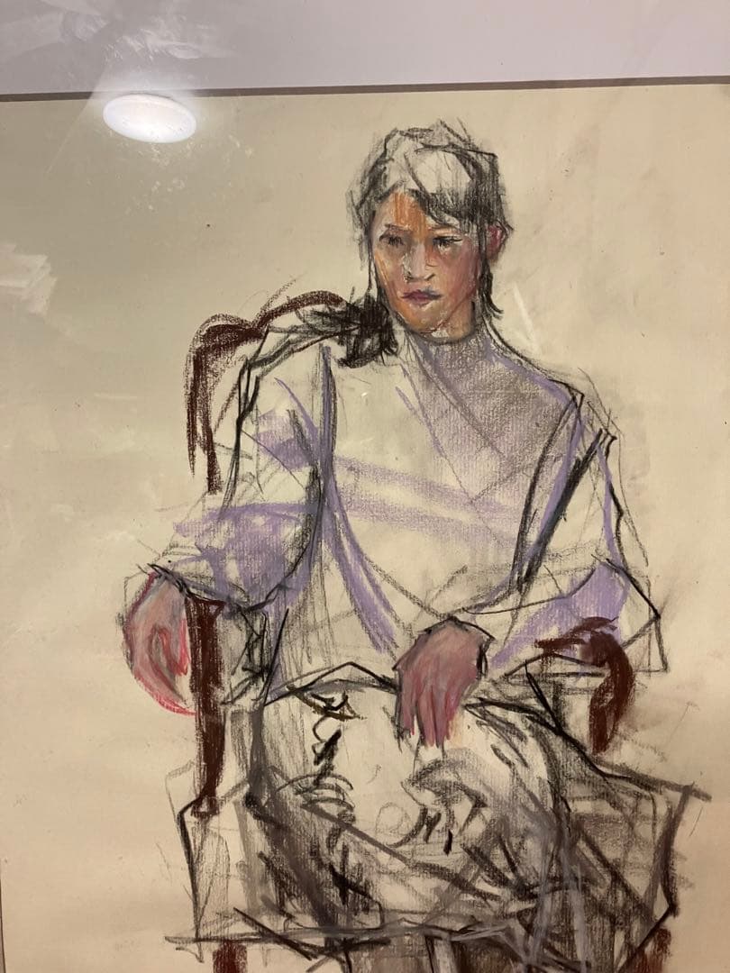 パステル画、パステルスケッチ、自筆画