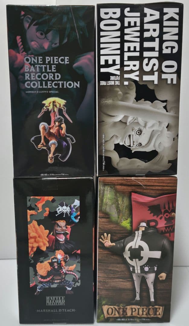 ワンピース フィギュア 4種 ルフィ ボニー くま 黒ひげ ONEPIECE