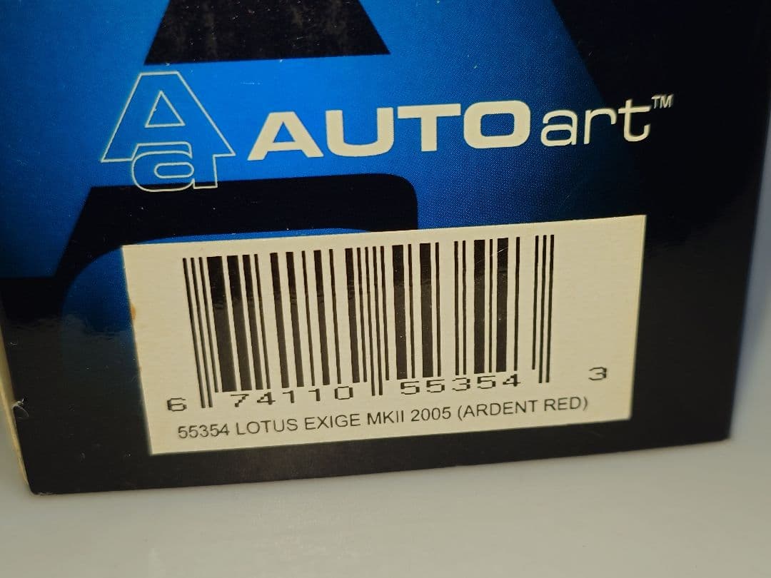 オートアート 1/43 ロータス エキシージ レッド ミニカー