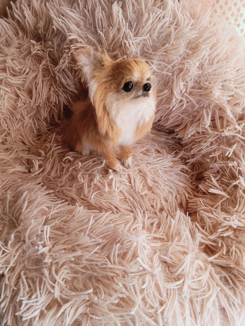 羊毛フェルト ハンドメイド 犬 チワワ