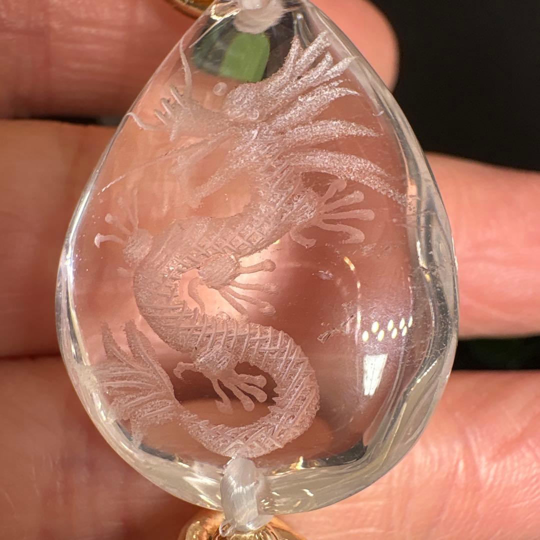 ＊蓮華様おまとめ＊水晶　龍神彫り　ブレスレット