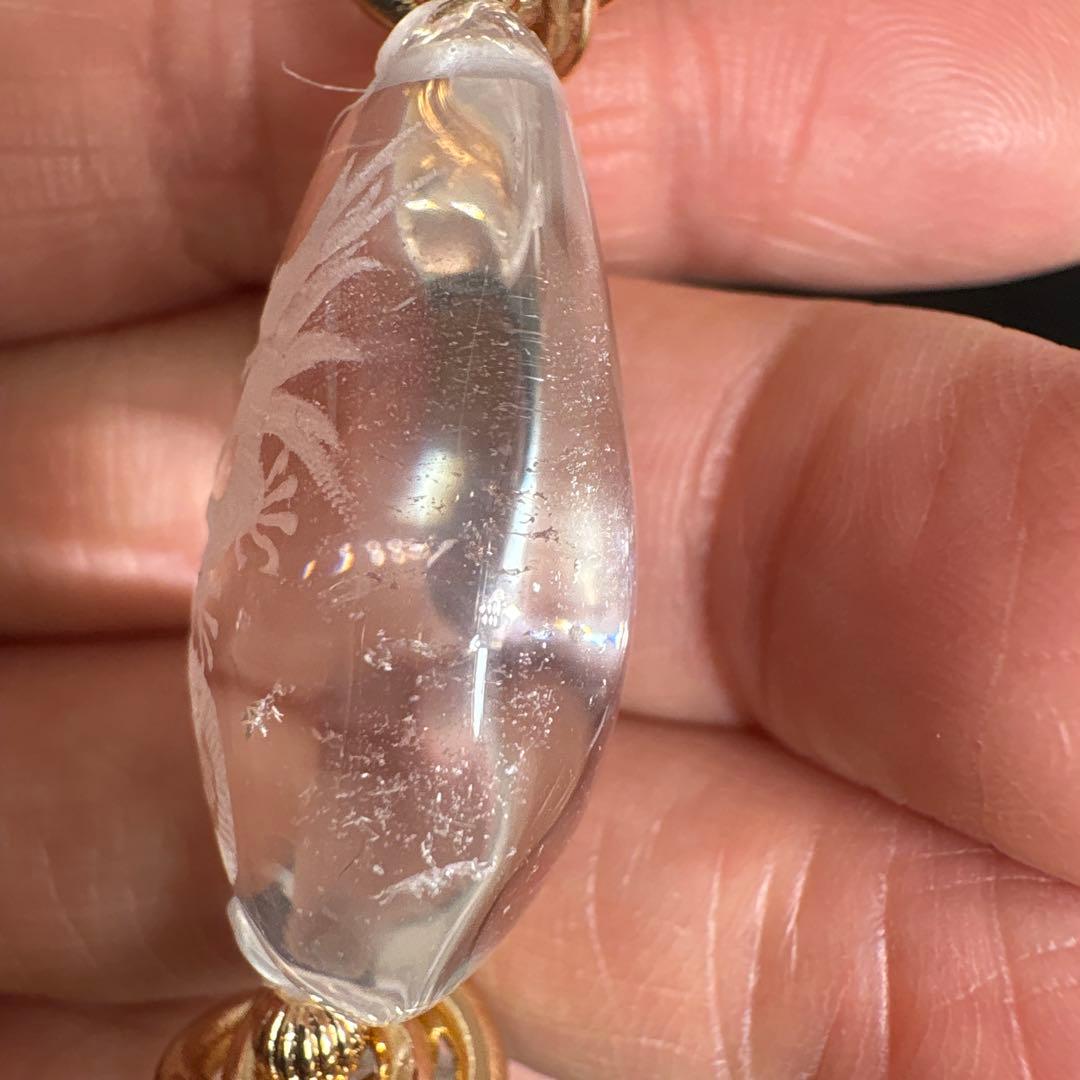 ＊蓮華様おまとめ＊水晶　龍神彫り　ブレスレット