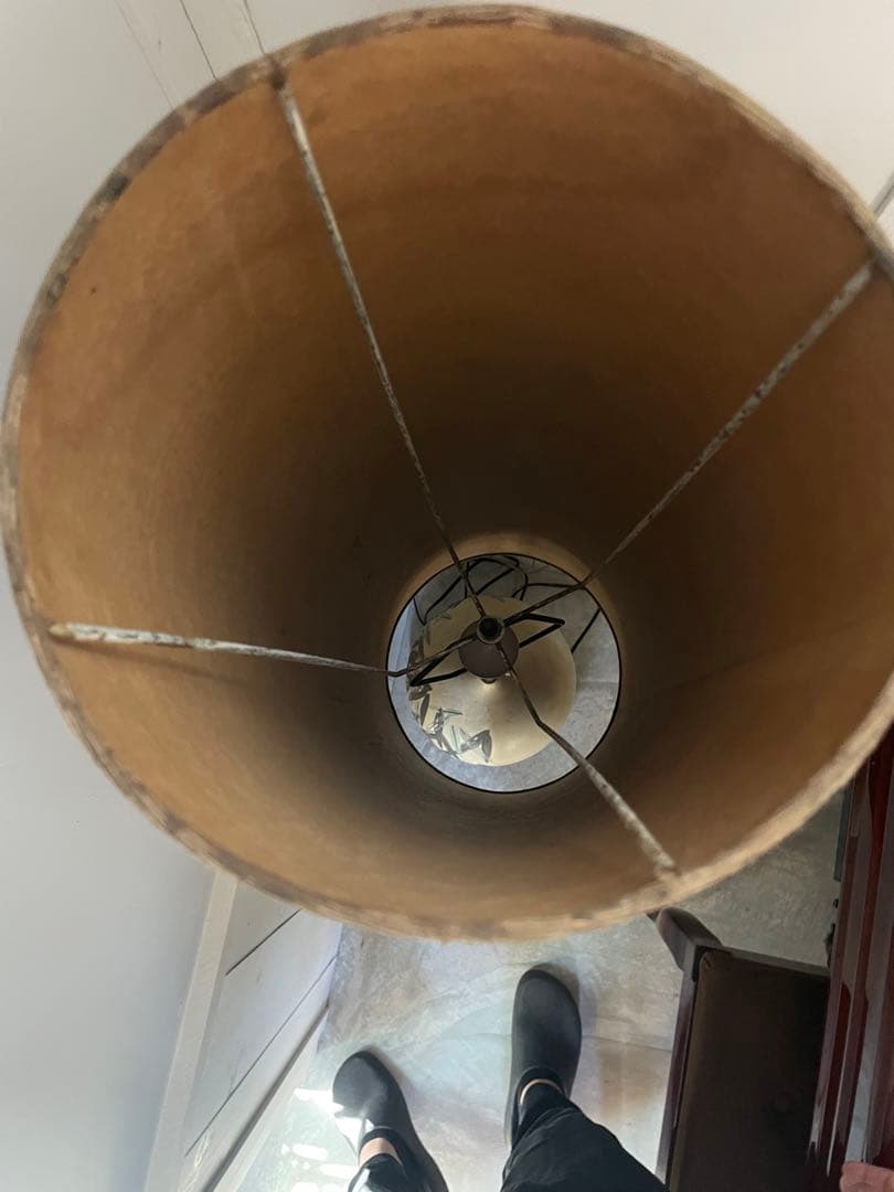 昭和レトロ 竹柄 フロアランプ 和モダン 間接照明 高さ140cm