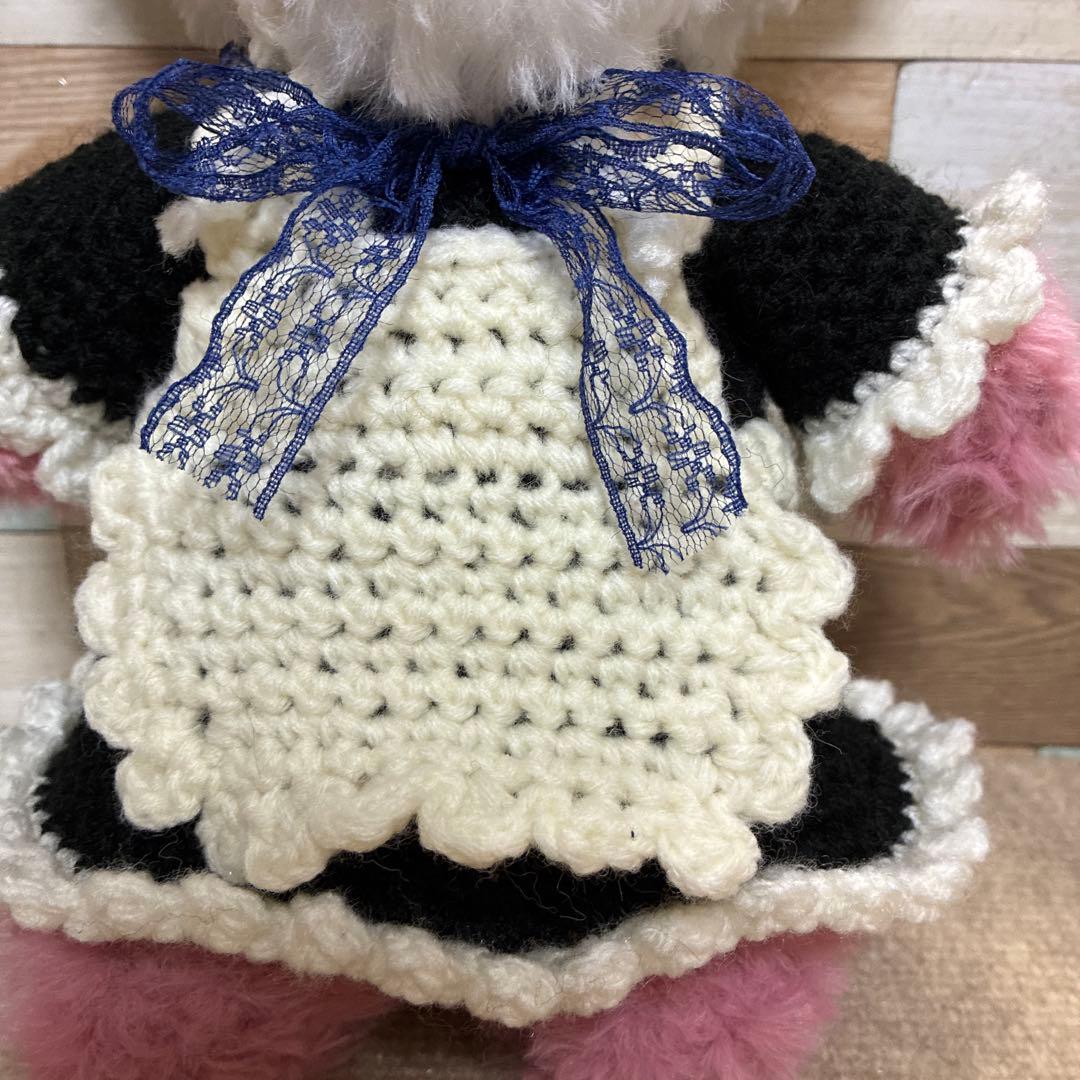 カスタマイズ可能❣️ファーヤーンのパンダさんあみぐるみ（ピンク？パープル？）