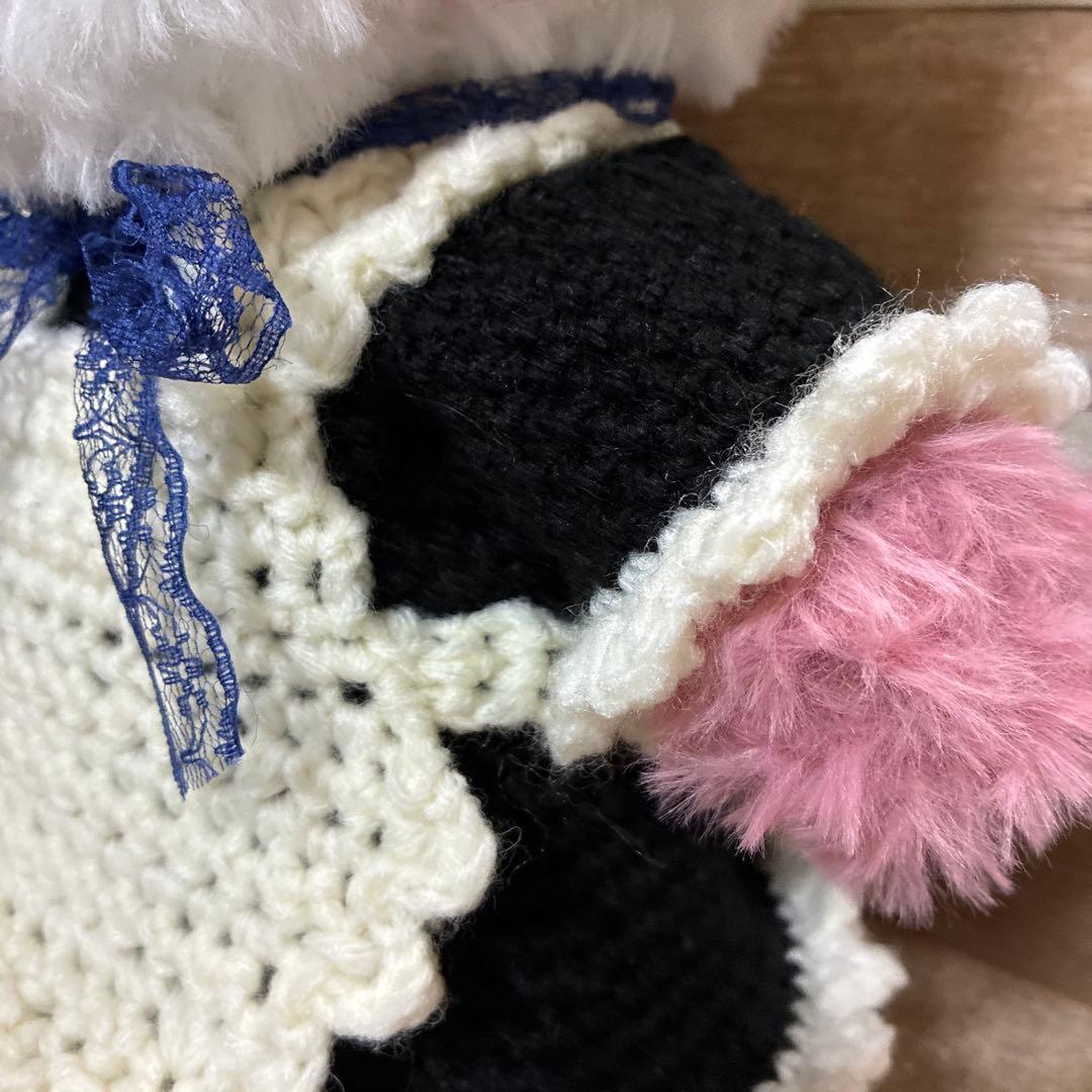 カスタマイズ可能❣️ファーヤーンのパンダさんあみぐるみ（ピンク？パープル？）