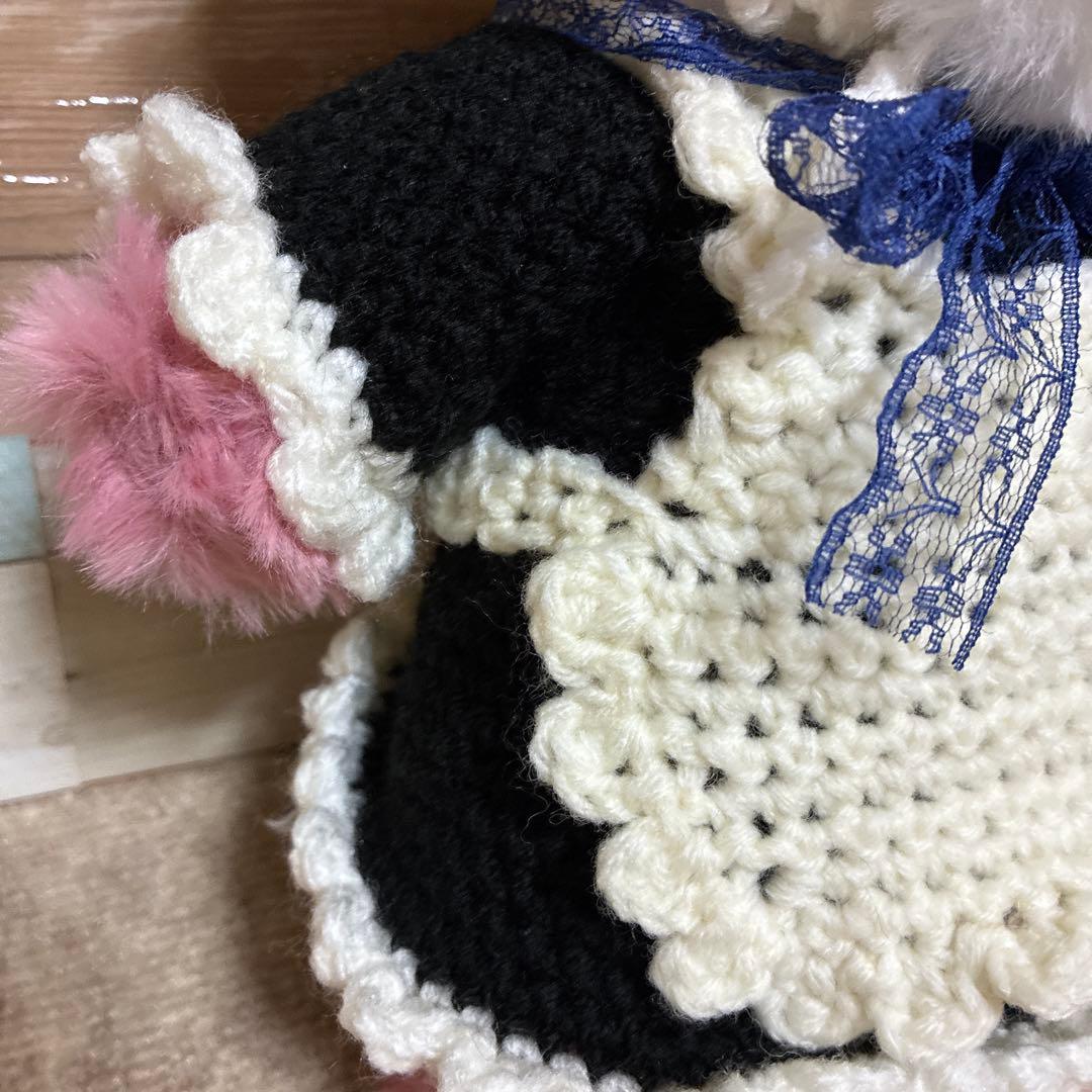 カスタマイズ可能❣️ファーヤーンのパンダさんあみぐるみ（ピンク？パープル？）