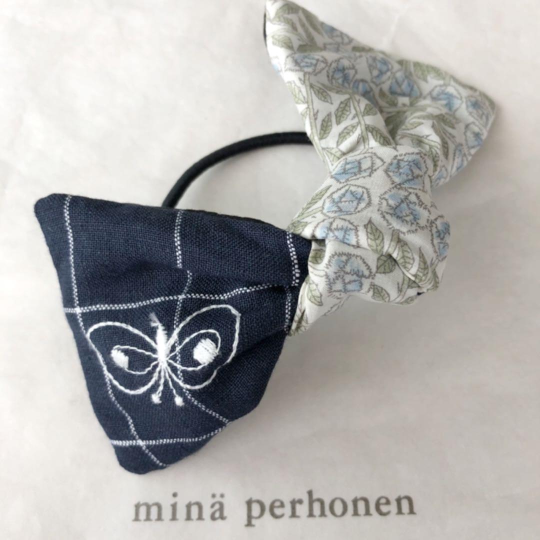 NO.313 ハンドメイド  ミナペルホネン  choucho ヘアゴム